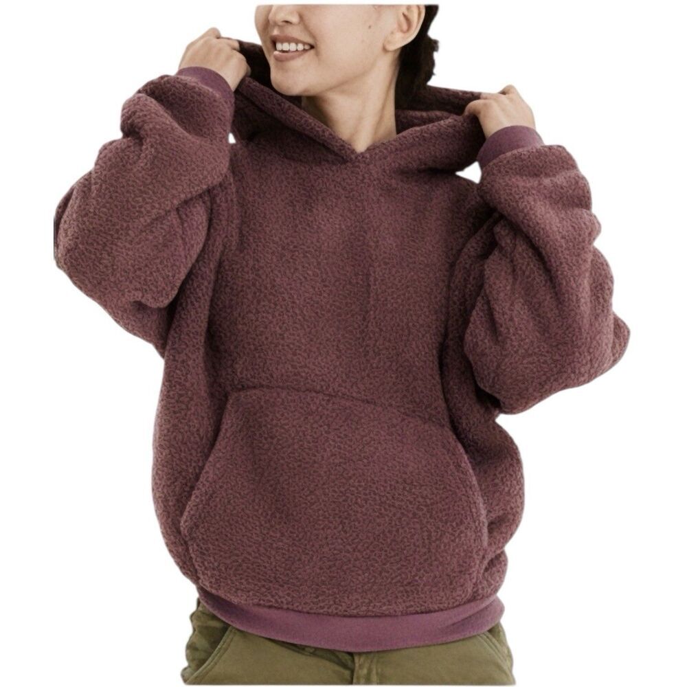American Eagle Women’s Hoodie Fuzzy Sweater Pullover Sz XS Cozy Winter Skiing - Picture 6 of 16